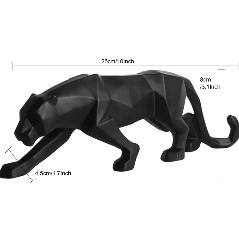 ASNOMY Nordic Modern Polyresin Cheetah Figurine Home Decor, Originality Home Decoration Furnishing Animal Ornament Resin, Resin Statues Home Decor Ornament Figures, Black - Image 4